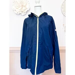 Hunter for Target Navy Hooded Rain Coat Size M